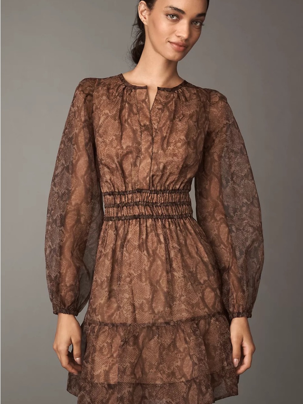 Anthropologie The Somerset Organza Mini Dress